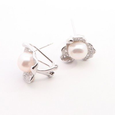 Orecchini Domar Gioielli Donna Orecchini perle argento 925 in Argento Cubic Zirconia EPB125432 - EPB125432
